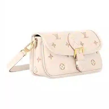 Louis Vuitton Monogram Embossed Leather Shoulder Bag Pink