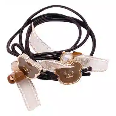 简应舒 可爱小熊百搭 橡筋 发圈 男女同款情侣款