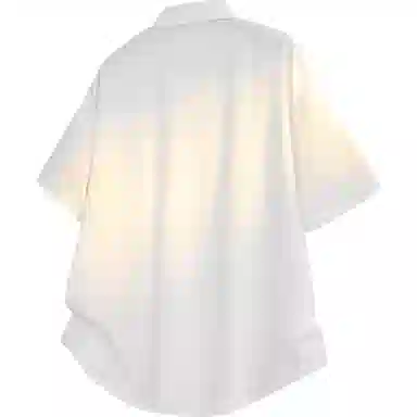 王者荣耀 鲁班七号款 美式复古街头宽松舒适柔软亲肤无性别主义设计感休闲短袖衬衫 男女同款