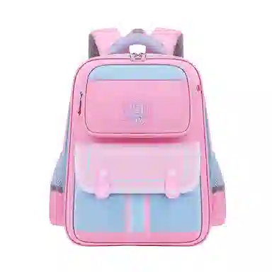 芭菲尼 耐磨耐脏防泼水拼色双肩包 牛津布 童包 大号 儿童款 英伦红/绿色/粉色/紫色