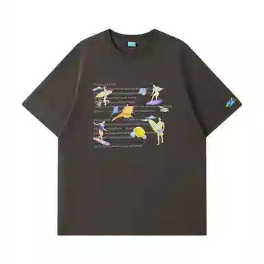 Crying Center Summer Surf Illustration Tee