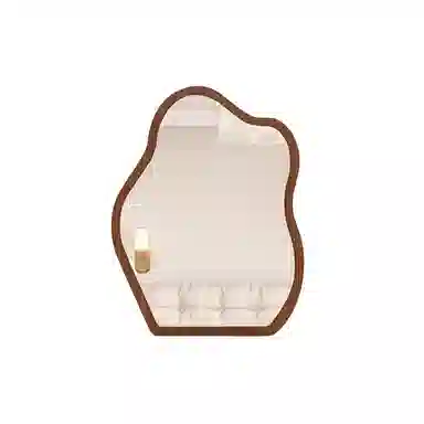 闪闪优品 中古化妆镜梳妆台镜子客厅玄关复古装饰镜可壁挂桌面梳妆镜穿衣镜