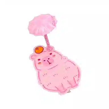 简应舒 卡通弹簧摇摆 亚克力 发夹 男女同款情侣款