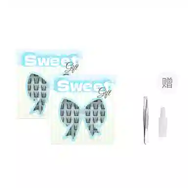 酷乐丝 精灵睫 小薄片 假睫毛 交叉款单簇 一片式 超薄设计 上演轻盈 薄如蝶翼