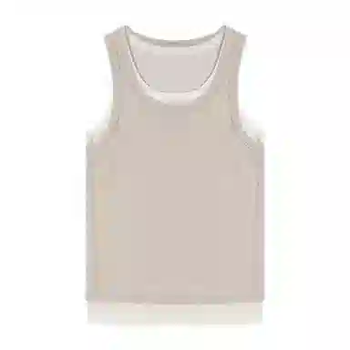 潞优野 时尚百搭假两件显瘦背心 女款