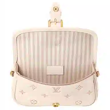 Louis Vuitton Monogram Embossed Leather Shoulder Bag Pink