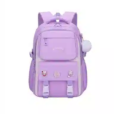 芭菲尼 高颜值减压减负初高中小学生防泼水护脊休闲大容量多隔层旅行学院百搭三件套组合 牛津布 书包背包双肩包 常规 儿童款 多色