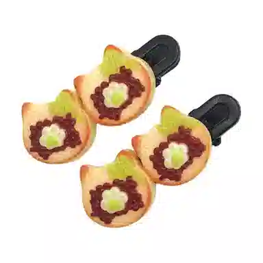 简应舒 熊熊仿真食物 树脂 发夹 男女同款情侣款