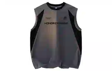 王者荣耀 美式基础款字母休闲时尚居家户外运动健身校园感青春高颜值宽松舒适圆领无袖背心 男女同款