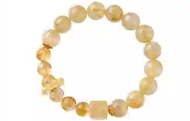 石头记 招财 黄塔晶 吸金招米转运珠配饰 高级感小众设计 八方来财 好运上岸配饰 礼盒款天然 金发晶 手串 男女同款情侣款