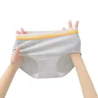 二三二三 轻薄透气亲肤柔软舒适不卡档不夹臀三角裤防勒不卷边高弹中腰短裤撞色字母时尚运动少女百搭潮流内裤 女款 组合装