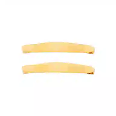 蒙妮 柳叶金标字母一字夹 醋酸 发夹 女款