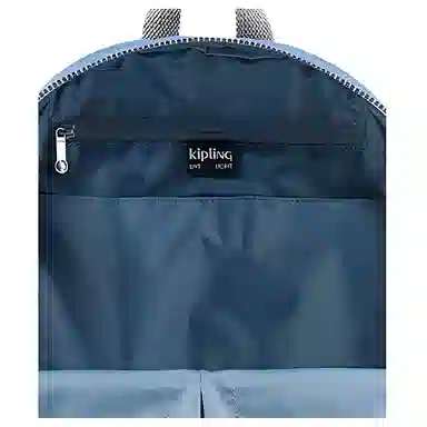 Kipling Nylon Backpack Blue Patchwork