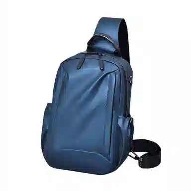 泰克森 防水背包休闲时尚运动胸前包 牛津纺 胸包 男女同款情侣款 黑色/蓝色/灰色