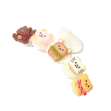 简应舒 卡通饼干造型可爱时尚 树脂 发夹 男女同款情侣款