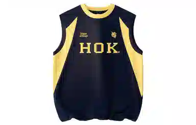 王者荣耀 美式复古字母宽松舒适居家通勤健身运动休闲时尚百搭青少年圆领无袖背心 男女同款