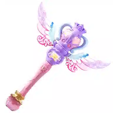 益米 全自动旋转魔法棒 梦幻公主仙女棒 二合一出泡 泡泡机