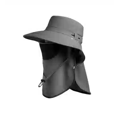 艾佳微 防紫外线户外骑行露营可折叠全脸面罩太阳帽 锦纶 防晒帽 男女同款情侣款