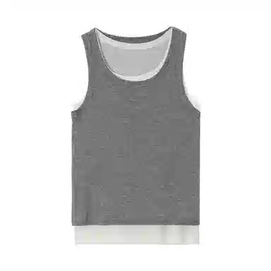 潞优野 时尚百搭假两件显瘦背心 女款