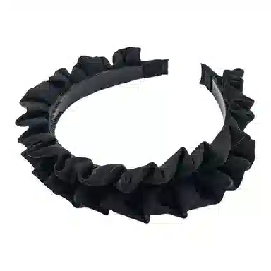 简应舒 褶皱高颅顶 仿绸缎 发箍 男女同款情侣款