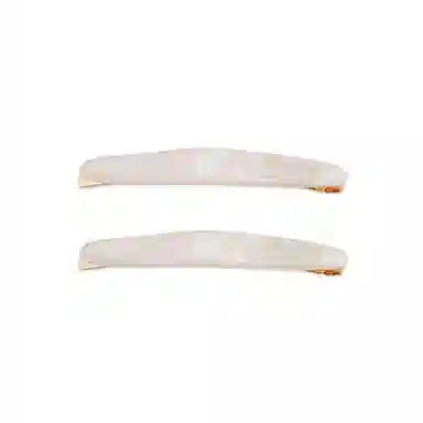 蒙妮 柳叶金标字母一字夹 醋酸 发夹 女款