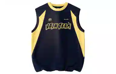 王者荣耀 鲁班七号款 美式高街无袖坎肩时尚潮流学院风少年感无性别休闲宽松舒适圆领背心 男女同款