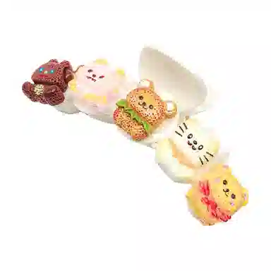 简应舒 卡通饼干造型可爱时尚 树脂 发夹 男女同款情侣款
