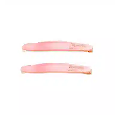 蒙妮 柳叶金标字母一字夹 醋酸 发夹 女款