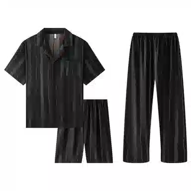 好福份 柔软时尚复古花纹睡衣套装 男款