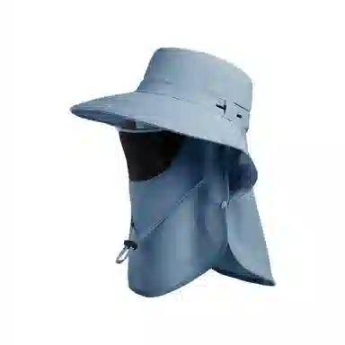 艾佳微 防紫外线户外骑行露营可折叠全脸面罩太阳帽 锦纶 防晒帽 男女同款情侣款