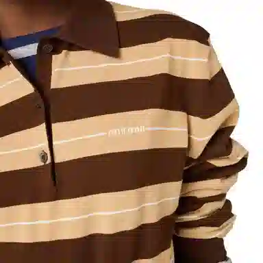 Miu Miu SS25 Cocoa Brown Polo