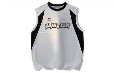 王者荣耀 鲁班七号款 美式高街无袖坎肩时尚潮流学院风少年感无性别休闲宽松舒适圆领背心 男女同款