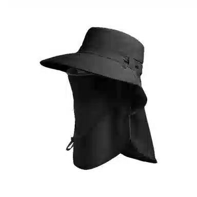 艾佳微 防紫外线户外骑行露营可折叠全脸面罩太阳帽 锦纶 防晒帽 男女同款情侣款