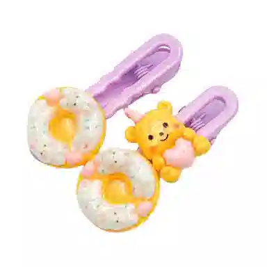 简应舒 卡通趣味 树脂 发夹 男女同款情侣款