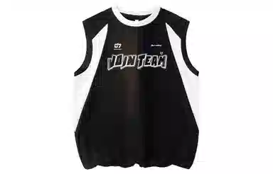 王者荣耀 鲁班七号款 美式高街无袖坎肩时尚潮流学院风少年感无性别休闲宽松舒适圆领背心 男女同款