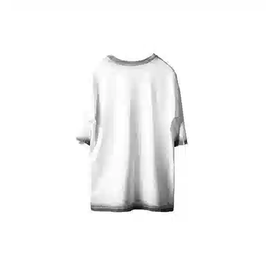 Huànxiàngzhě Original Design Cotton Printed Loose T-Shirt White