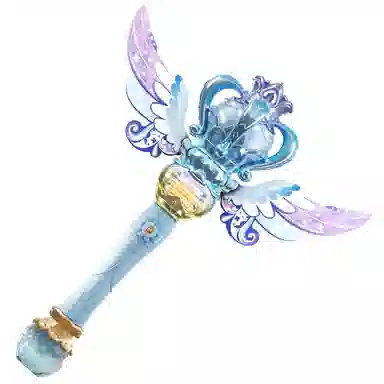 益米 全自动旋转魔法棒 梦幻公主仙女棒 二合一出泡 泡泡机