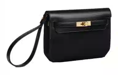 HERMES Kelly Depeches 25 Box Noir