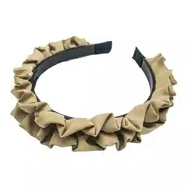 简应舒 褶皱高颅顶 仿绸缎 发箍 男女同款情侣款