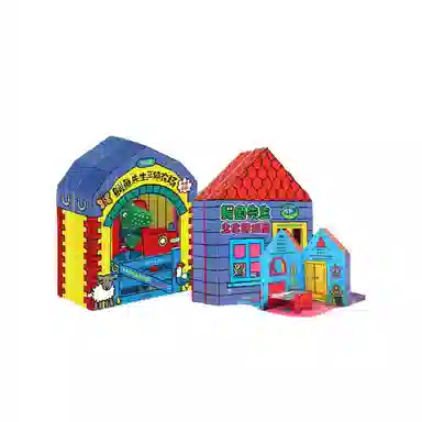 咕轹 鳄鱼先生过家家游戏书 早教益智玩具