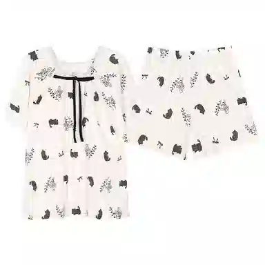 好福份 带胸垫温柔轻盈满印睡衣套装 女款