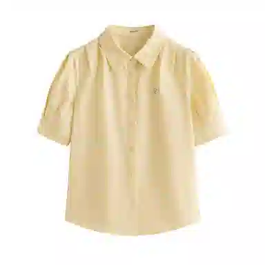茵曼 翻领休闲短袖衬衫 女款