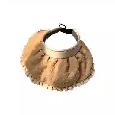 杨同学 荷叶边空顶 涤纶 防晒帽 女款