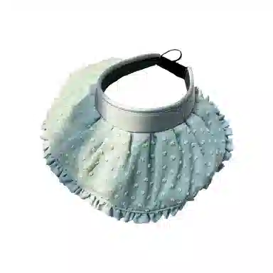 杨同学 荷叶边空顶 涤纶 防晒帽 女款