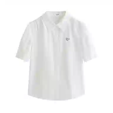 茵曼 翻领休闲短袖衬衫 女款