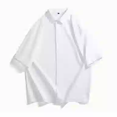 【dme】 翻领外套薄款透气外搭休闲短袖衬衫 男女同款