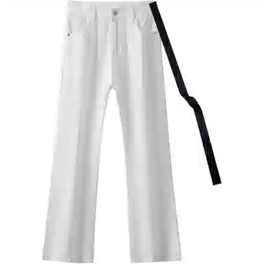 AMBER LIGHT Vintage Washed Loose Straight Jeans Black