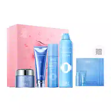 凌博士 舒颜水乳护肤套装 舒缓紧致保湿清爽 洁面面霜礼盒