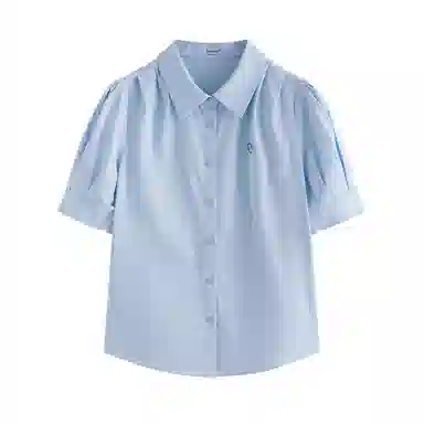 茵曼 翻领休闲短袖衬衫 女款