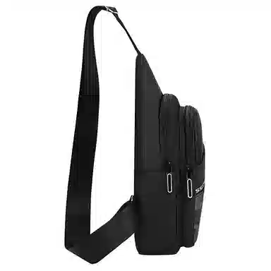 恒源祥 休闲运动潮牌高级感 尼龙布 胸包 男女同款情侣款 军绿色